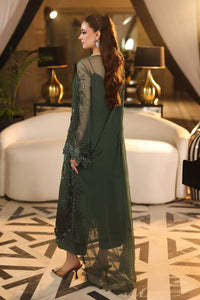 3 Piece Embroidered Chiffon Suit MPC-26-207-Pine Green