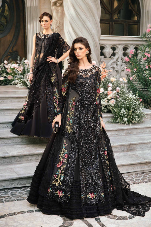 3 PIECE UNSTITCHED EMBROIDERED SUIT | BD-2802 Maria B