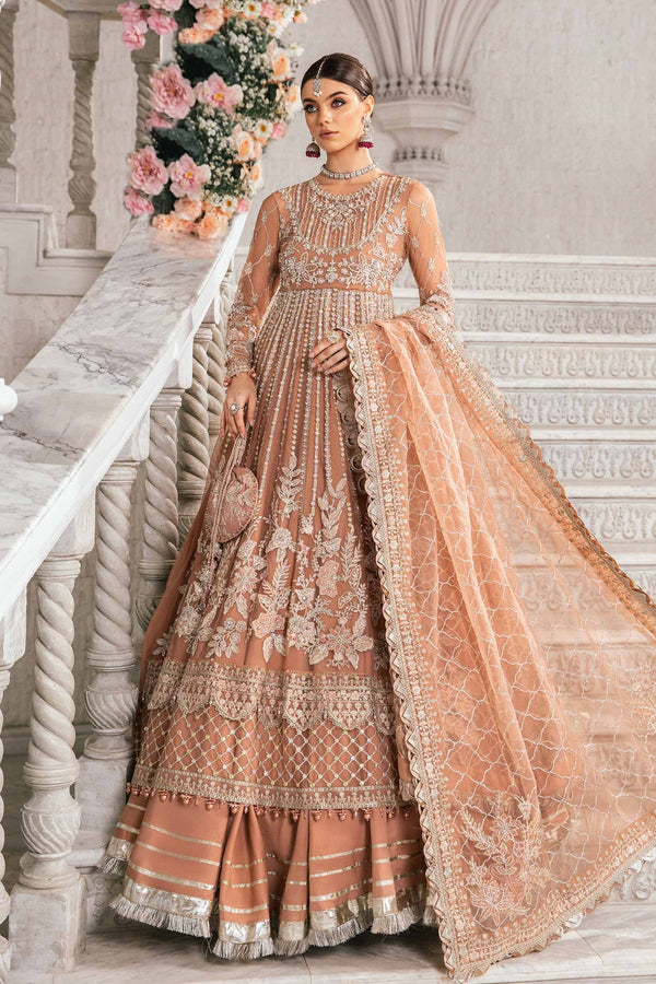 3 PIECE UNSTITCHED EMBROIDERED SUIT | BD-2804 Maria B