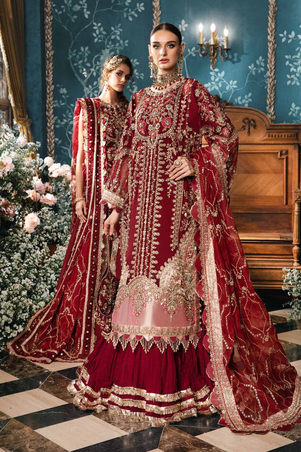 3 PIECE UNSTITCHED EMBROIDERED SUIT | BD-2807 Maria B