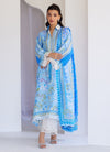 Zadie Blue Shirt, Pants and Dupatta