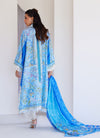 Zadie Blue Shirt, Pants and Dupatta