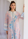 Petal Pink Kaftan, Pants and Dupatta