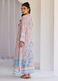Petal Pink Kaftan, Pants and Dupatta