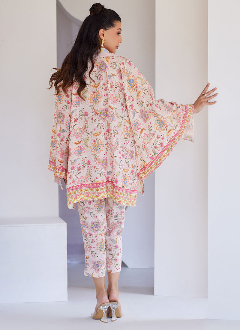 Azizam Blush Pink Shirt, Pants and Dupatta
