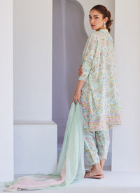 Cira Pale Aqua Shirt and Pants