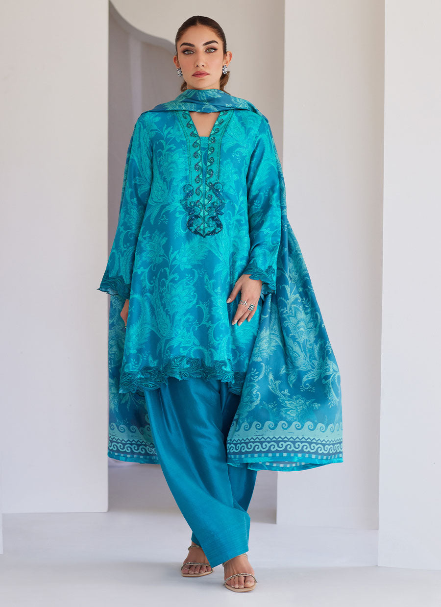 Luna Green Shirt, Pants and Dupatta – Alanii Official