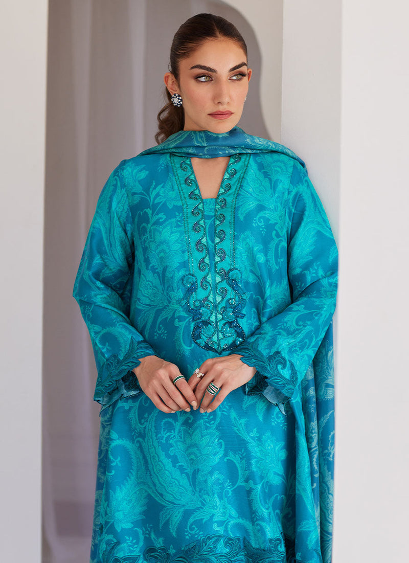 Luna Green Shirt, Pants and Dupatta