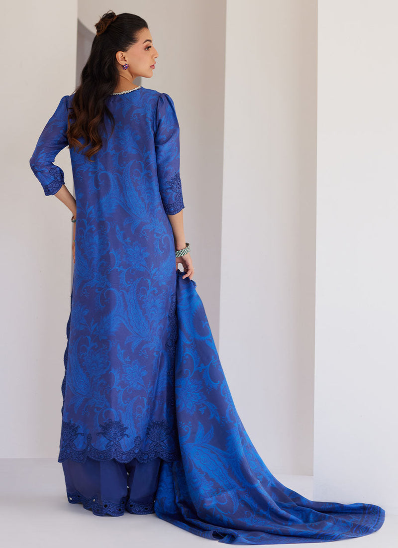 Azura Blue Shirt, Pants and Dupatta