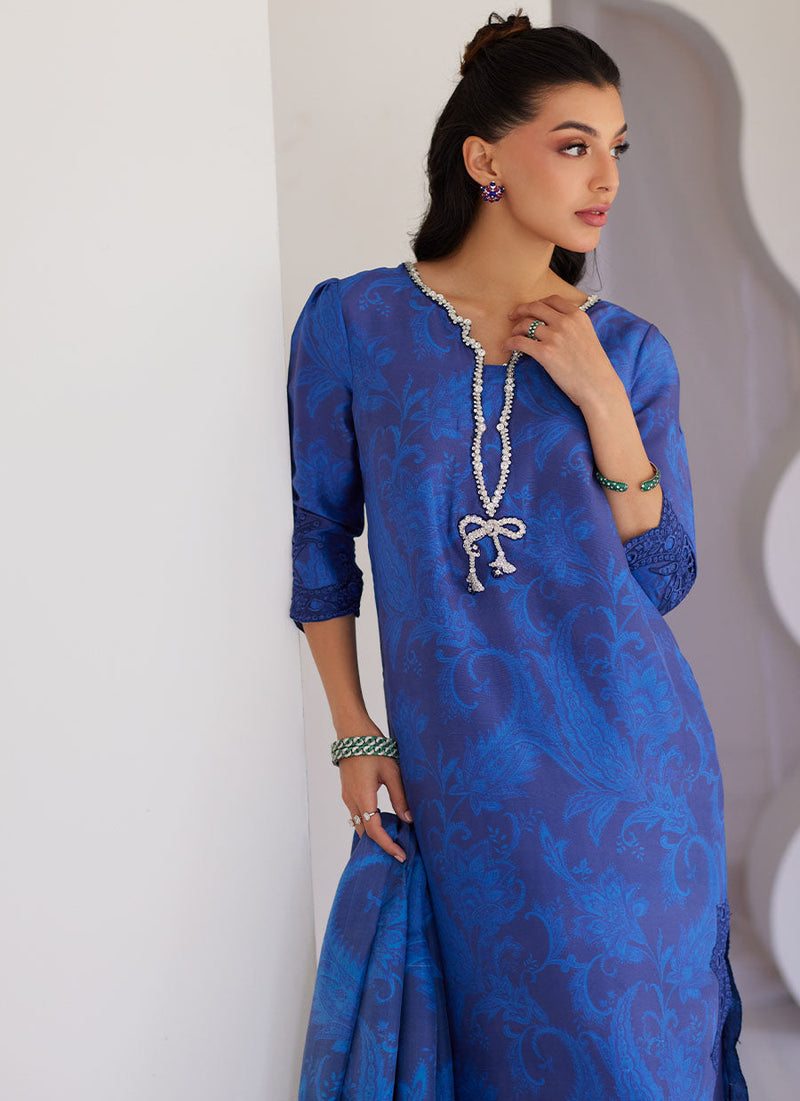 Azura Blue Shirt, Pants and Dupatta