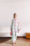 SOFT MINT GREEN LUXURY PRINTED 3PCS SET (NPA3-25432)-READY TO WEAR