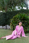 PINK LUXURY EMBROIDERED 2PCS SET (NPA2-25305) - READY TO WEAR