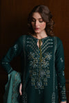 EMERALD GREEN LUXURY EMBROIDERED KARANDI SET (NEL-25623)
