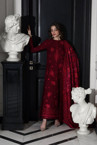 MAROON LUXURY EMBROIDERED KARANDI SET (NEL-25622)