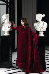 MAROON LUXURY EMBROIDERED KARANDI SET (NEL-25622)