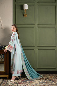 ICE BLUE LUXURY EMBROIDERED KARANDI SET (NEL-25634)