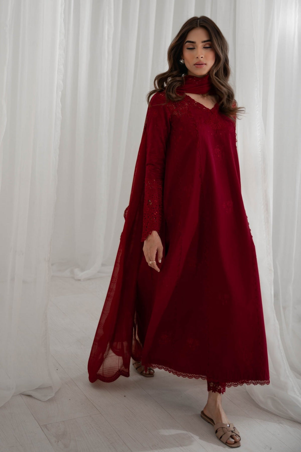 MAROON SET / EID PRET 2024 NPA3-24408 – Alanii Official