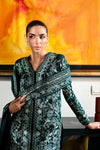 EMERALD GREEN LUXURY AARI EMBROIDERED KARANDI SET (NEL-25636)