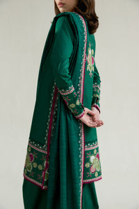 EMERALD GREEN LUXURY EMBROIDERED LAWN 3PCS SET (NPA3-26413)