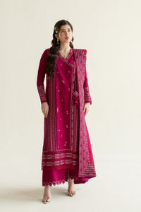 FUCHSIA LUXURY EMBROIDERED LAWN 3PCS SET (NPA3-26405)