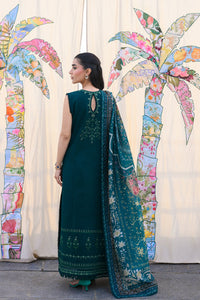 EMERALD GREEN LUXURY EMBROIDERED LAWN (NEL-26603)