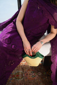 DEEP PLUM LUXURY EMBROIDERED LAWN (NEL-26613) LUXURY LAWN