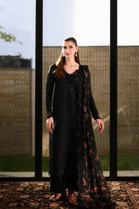 BLACK LUXURY EMBROIDERED LAWN (NEL-26602)