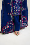 ROYAL BLUE LUXURY EMBROIDERED 3PCS SET NPA3-25424 (EID 2025 READY TO WEAR)