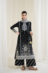 BLACK LUXURY EMBROIDERED 3PCS SET NPA3-25428 (EID 2025 READY TO WEAR)