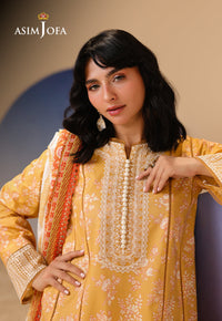 AJUBU-22 Printed Embroidered Lawn 3 Pcs