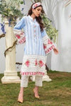 BLUE STRIPE CHIKAN Farida Hasan